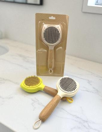 Peine de Bamboo Para Mascotas