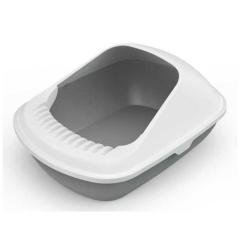 Arenero para Gatos Blanco con Gris