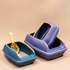 Arenero para Gatos con Bordes Amarillos