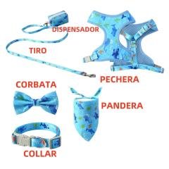 Pechera con Diseño Marino L para Perros Set de 6 Piezas