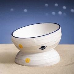 Plato de Ceramica para Gatos Diseño Espacial